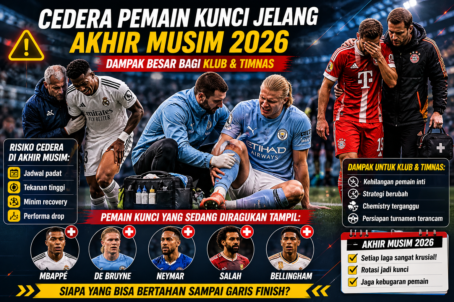 cedera pemain kunci